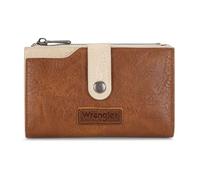 Wrangler Wallets for Women Slim Bifold Credit Card Holder, Tan-Brown, Chic