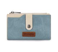Wrangler Wallets for Women Slim Bifold Credit Card Holder, Tan-Jeans Blue, Chic