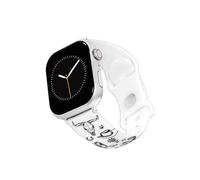 Wrangler® Western Icon Silicone Band for Apple Watch®, Fits all Apple Watch® Series and Sizes (White)