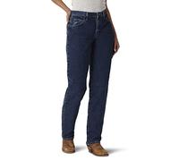 Wrangler Women's Blues Relaxed Fit Mid Rise Heavyweight Jean, Antique Indigo, 18-32