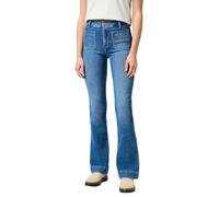 Wrangler Women's Flare Jeans, Raven, 32x34 EU