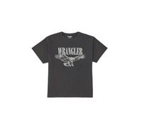 Wrangler Women's Girlfriend Tee T-Shirt, Faded Black Bl, M