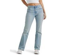Wrangler Women's High Rise Bold Boot Jean, Stonewash, 12-34 Long