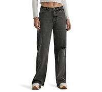 Wrangler Women's High-Rise Loose Fit Jean, Onyx, 14