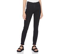 Wrangler Women's High Rise Skinny Jeans, Black, 34W 32L UK