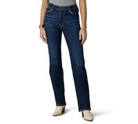 Wrangler Women's High Rise True Straight Fit Jean, Berry Dark, 12-30