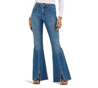 Wrangler Women's High Waisted Fierce Flare Jean, Carolina, 10-32
