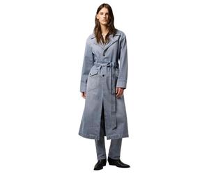 Wrangler - Womens Jacket - Relaxed Fit - Denim Trench - Haute Haze