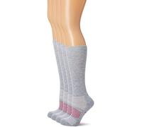 Wrangler Women's Ladies Western Boot Socks 3 Pair Pack, Grey, Medium