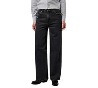 Wrangler Women's Loose Straight Jeans, Black Sand, 28W x 30L