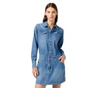 Wrangler Women's Ls Denim Dress Casual, Ultra Marine, M