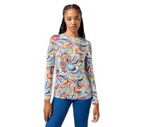 Wrangler Women's Ls Slim Tee T-Shirt, Latigo Print, S