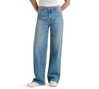 Wrangler Women's Mid Rise Loose Straight Jean, Austin, 14