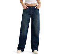 Wrangler Women's Mid Rise Loose Straight Jean, Dusk, 16