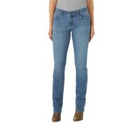 Wrangler Women's Misses Western Mid Rise Stretch Straight Leg Jean Br