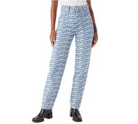 Wrangler Women's MOM Straight Jeans, MR, 27W x 34L