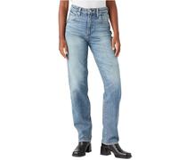 Wrangler Women's Mom Straight Jeans, Tainted Wash, 29W x 32L