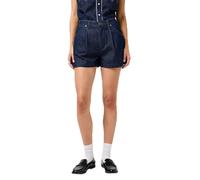 Wrangler Women's Pleated Short Denim, Saddle, 30W