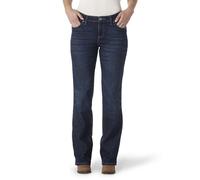 Wrangler Women's Q-Baby Mid Rise Boot Cut Ultimate Riding Jean, Dark Dynasty, 9