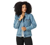 Wrangler Women's Relaxed Fit Memory Maker Jean Jacket Denim, Basin, Large