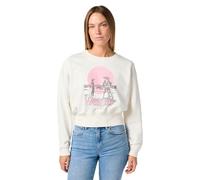 Wrangler Women's Relaxed Sweatshirt, Vintage White, L