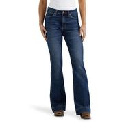 Wrangler Women's Retro High Rise Trouser Green Jean, Sara, 30-36