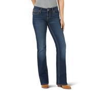 Wrangler Women's Retro Mae Mid Rise Stretch Boot Cut Jean Dark Wash 9W x 32L
