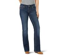 Wrangler Women's Retro Mid Rise Boot Cut Jean, Dark Wash, 9W x 34L