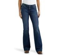 Wrangler Women's Retro Mae Mid Rise Wide Leg Trouser Jean, Sophia, 3-32