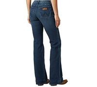 Wrangler Women's Retro Mae Mid Rise Wide Leg Trouser Jean, Sophia, 7W x 32L