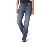 Wrangler Women's Retro Mae Rise Stretch Boot Cut Jean Wash Mid 9W x 32L