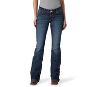 Wrangler Women's Retro Mid Rise Boot Cut Jean, Dark Blue, 5W x 30L