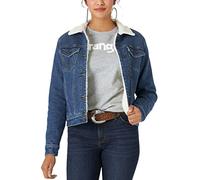 Wrangler Women's Retro Sherpa Lined Jacket, Denim, Medium