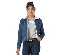 Wrangler Women's Retro Sherpa Lined Jacket, Denim, XL