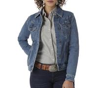 Wrangler Women's Retro Western Jacket, Dark Denim, L