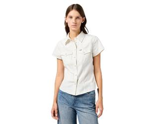 Wrangler Women's Shrunken Shirt, Vintage White, M