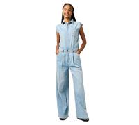 Wrangler Women's Trouser Jumpsuit, Pale Blue Wash, XXL