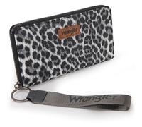 Wrangler Womens Wallet Wristlet Long Credit Card Holder Designer Clutch Large Capacity Wallet for Women Ladies Female, C-light Grey, Minimalist