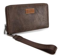 Wrangler Womens Wallet Wristlet Long Purse Clutch Large Capacity, A-coffee, 8.3" X 4.75" X 1", Minimalist