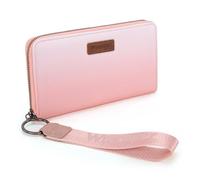 Wrangler Womens Wallet Wristlet Long Purse Clutch Large Capacity, Gradient Pink