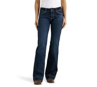 Wrangler Women's Western Mid Rise Stretch Boot Cut Jean