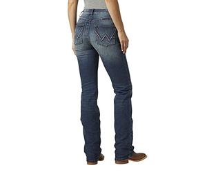 Wrangler Women's Western Mid Rise Stretch Boot Cut Jean
