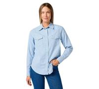 Wrangler Women's Western Shirt, Pacific Gingham, L