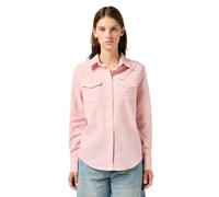 Wrangler Women's Western Shirt, Silver Pink, M