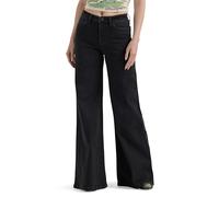 Wrangler Women's Wide Leg Flare Jean, Carbon, 14-32