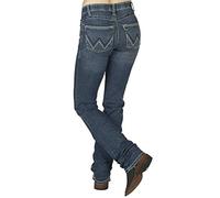 Wrangler Women's Willow Mid Rise Performance Waist Boot Cut Ultimate Riding Jean, Davis, 9W x 34L
