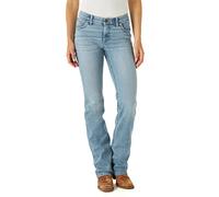 Wrangler Women's Willow Mid Rise Performance Waist Boot Cut Ultimate Riding Jean, Light Wash, 11-32