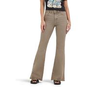 Wrangler Womens Women's High Waisted Fierce Flare Jean, Granite, 16-30