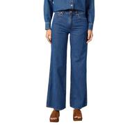 Wrangler Women's World Wide Wide Leg Fit Jeans, Real Blue, 29W x 32L