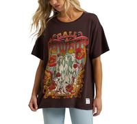Wrangler Women's X Lainey Wilson Oversized Graphic Tee, Call a Cowboy, XS